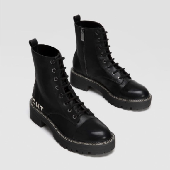 stradivarius leopard boots